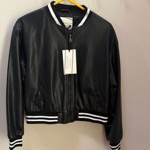 Bagatelle faux leather bomber